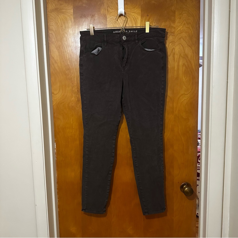 American Eagle Women's Dark Brown Skinny Jeans